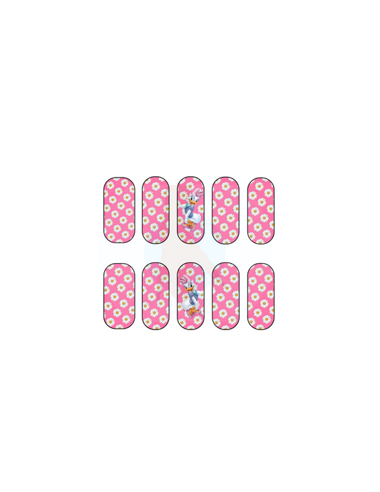 Cute Duckie (pink) Nail Decals