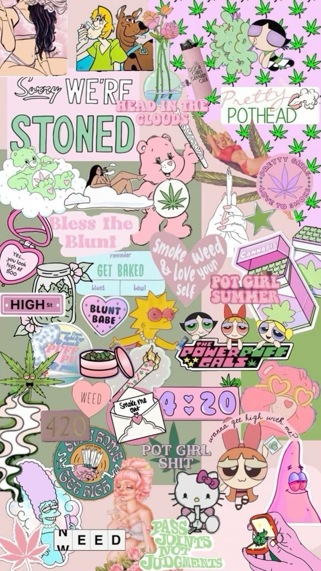 Up in Smoke Nail Decals