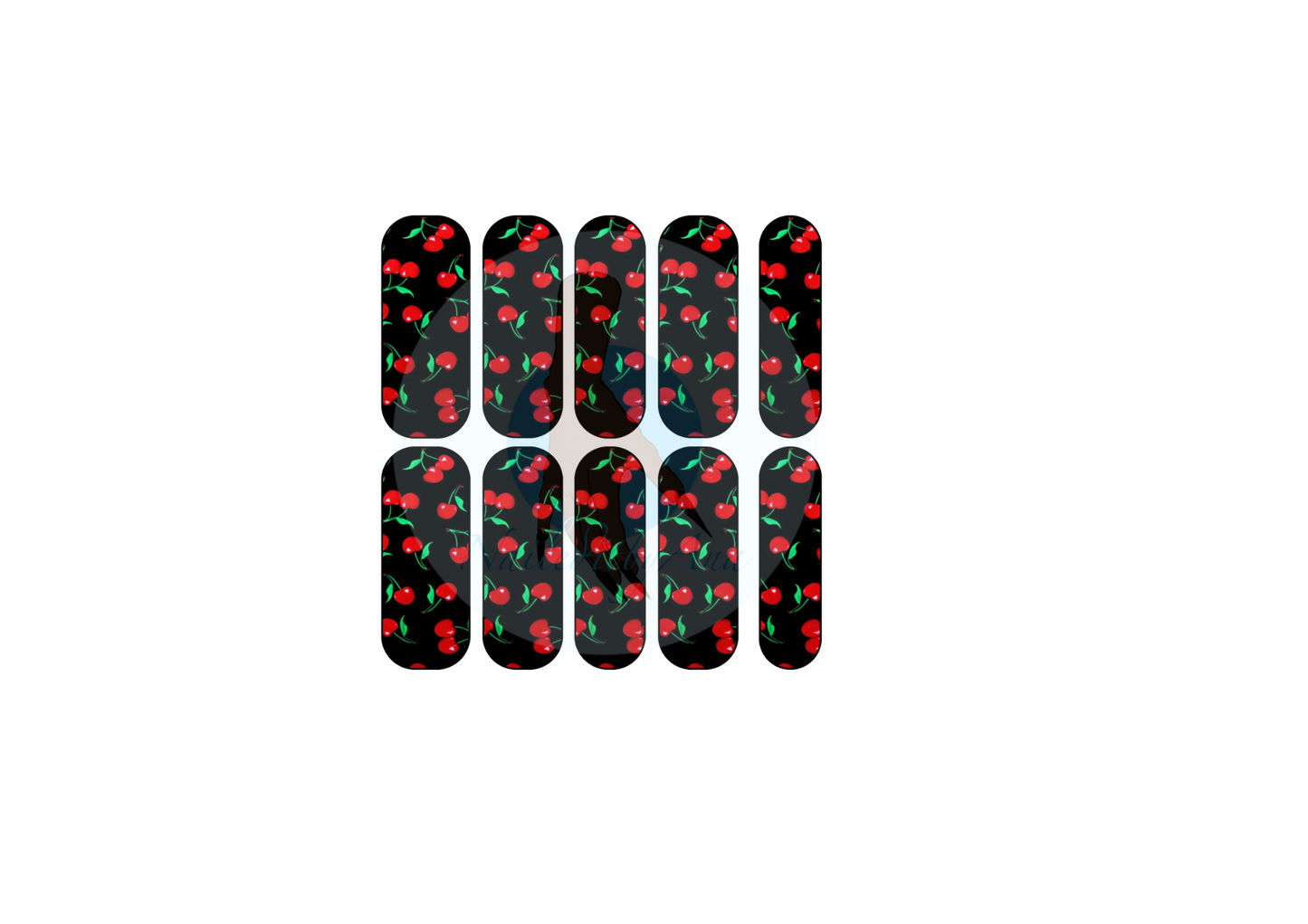 Twin Cherries Combo #1 Nail Decals