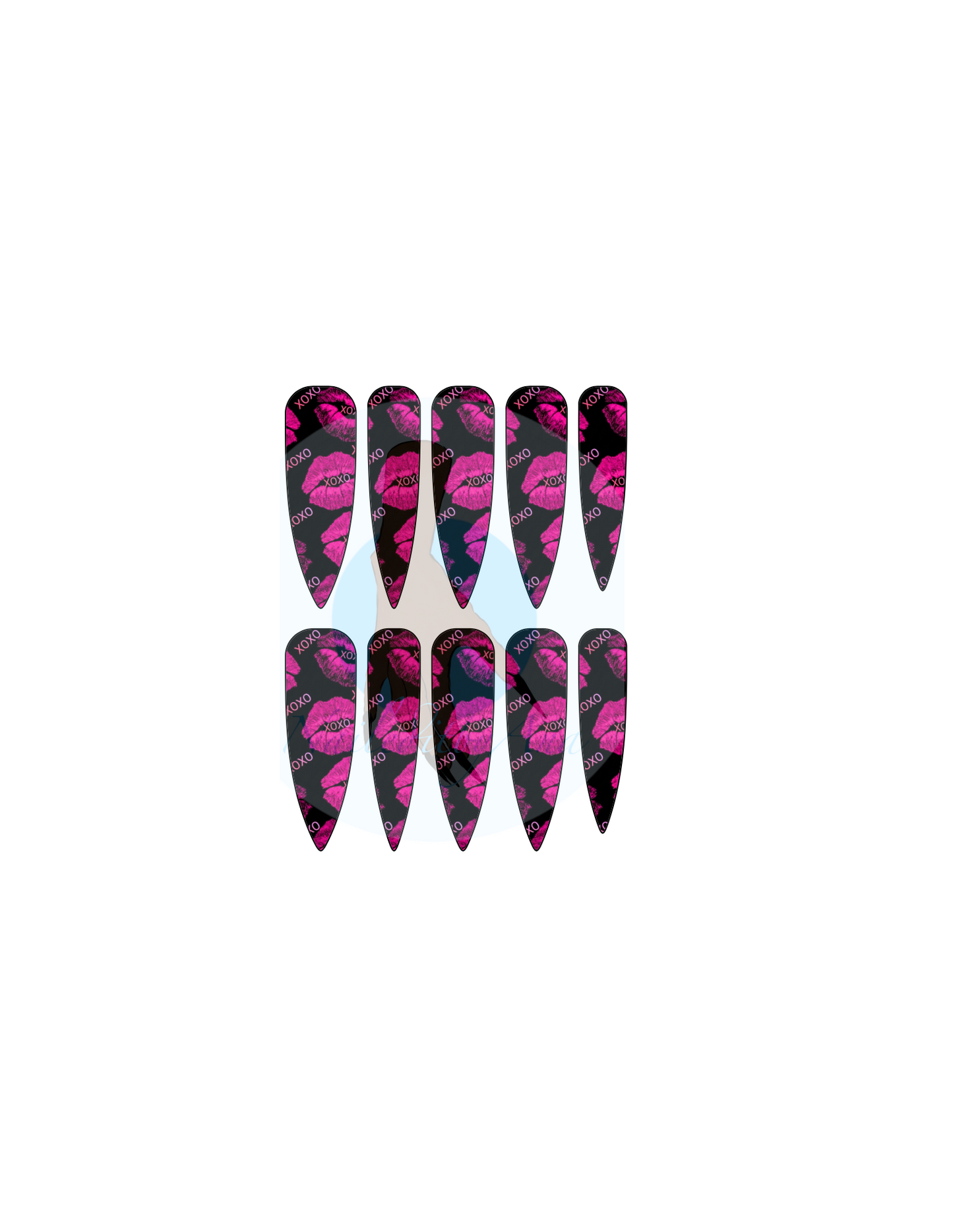 Xoxo #1 Nail Decals