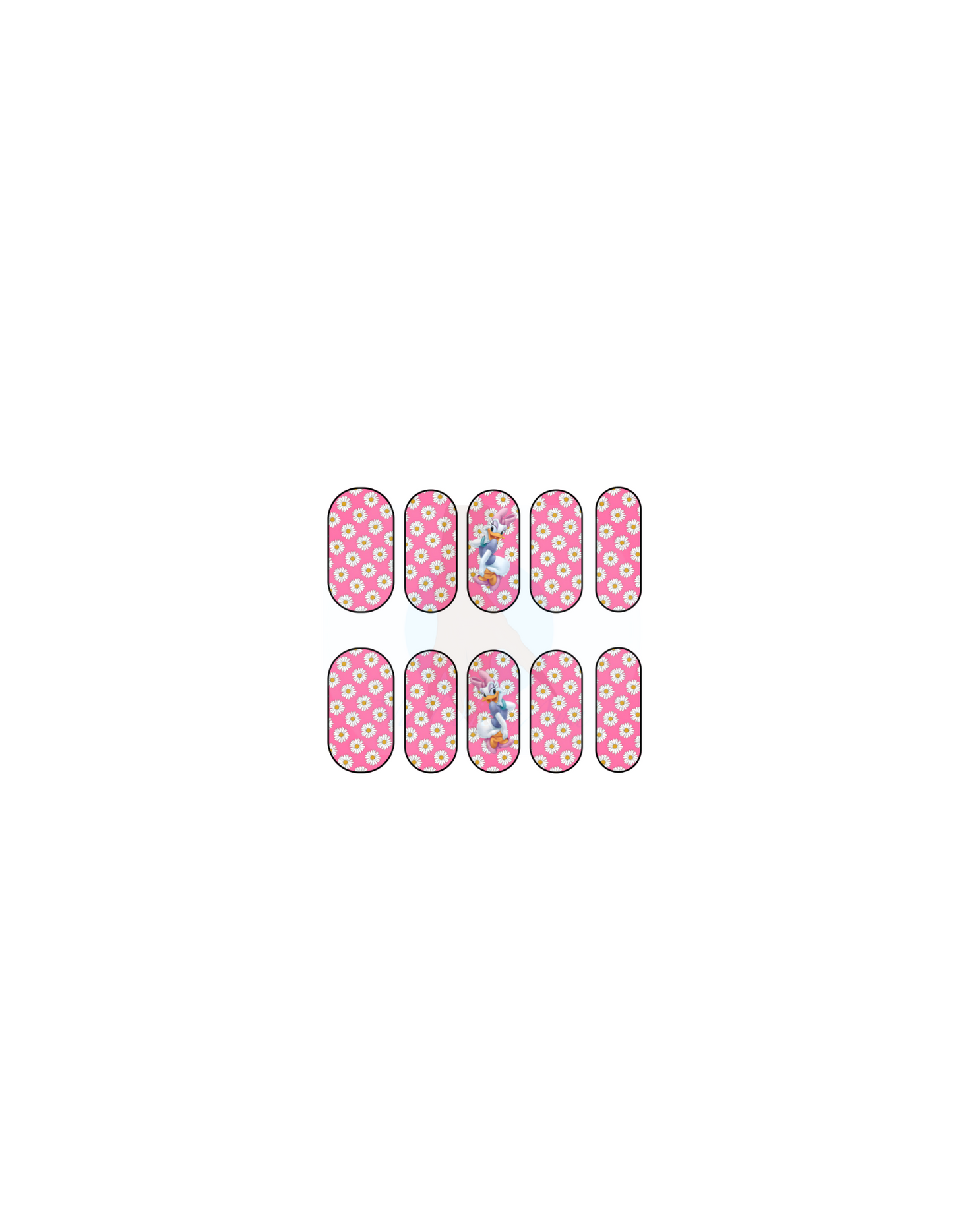Cute Duckie (pink) Nail Decals