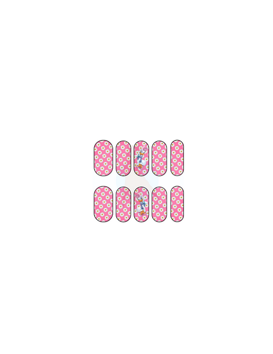 Cute Duckie (pink) Nail Decals
