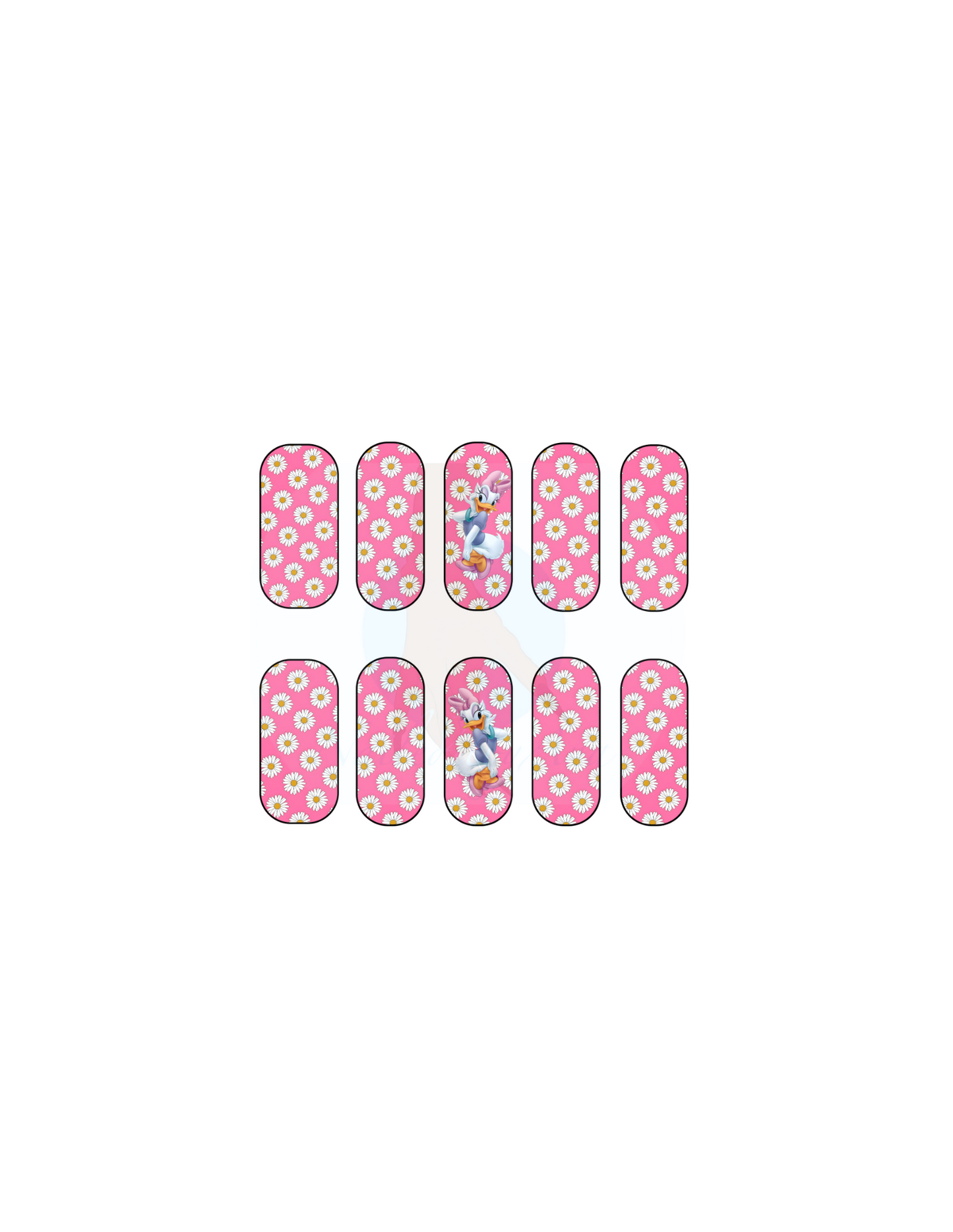 Cute Duckie (pink) Nail Decals