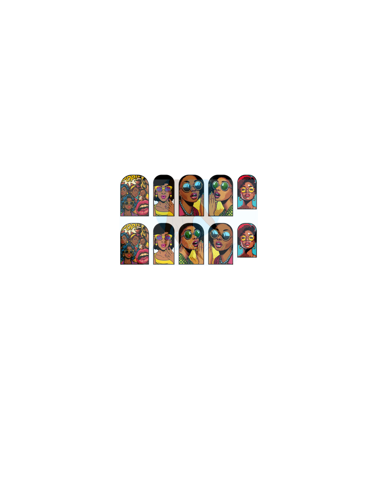 WoW Melanin Pop Art Nail Decals