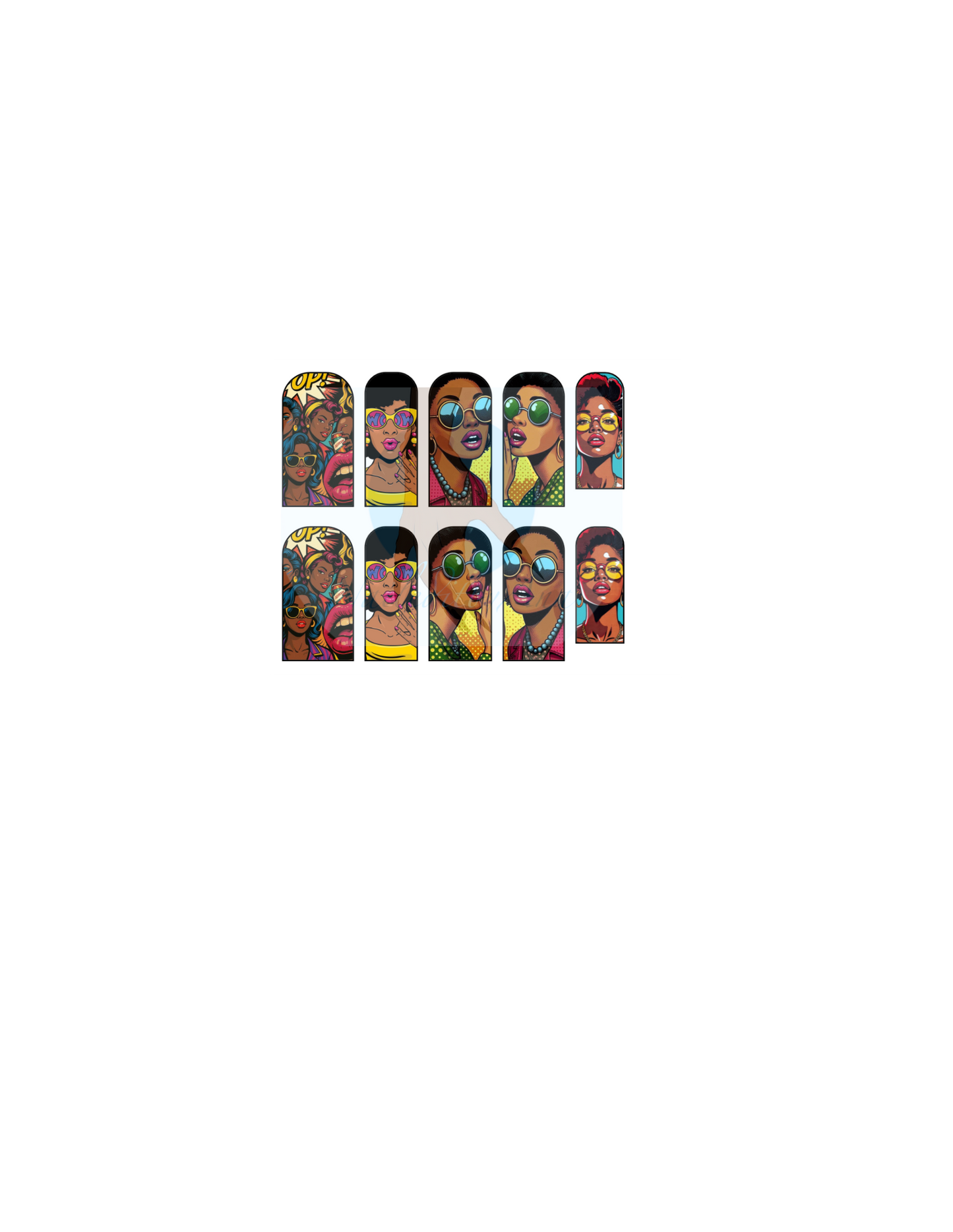 WoW Melanin Pop Art Nail Decals