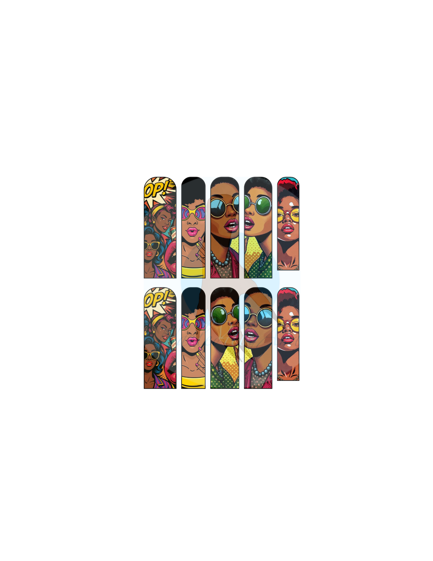 WoW Melanin Pop Art Nail Decals