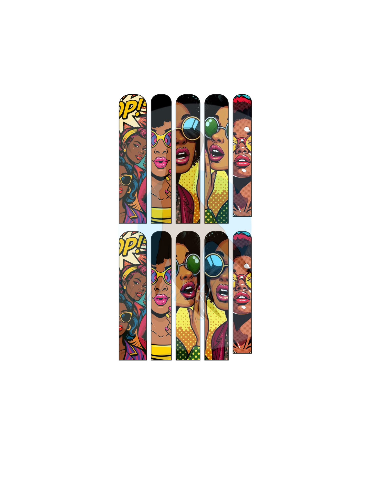 WoW Melanin Pop Art Nail Decals