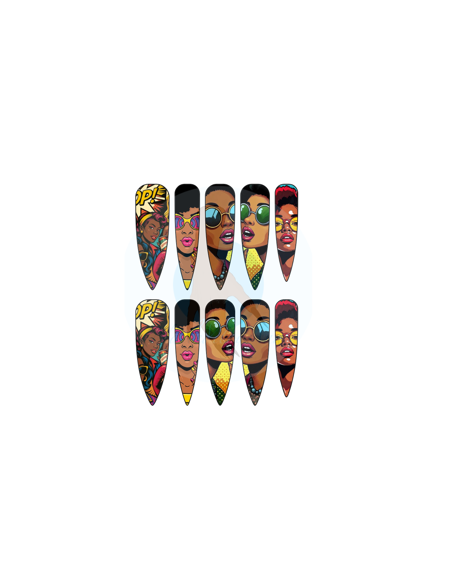 WoW Melanin Pop Art Nail Decals