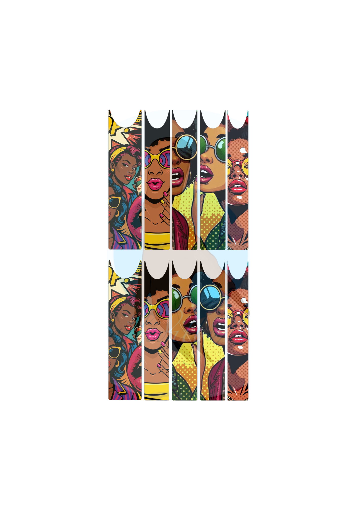 WoW Melanin Pop Art Nail Decals