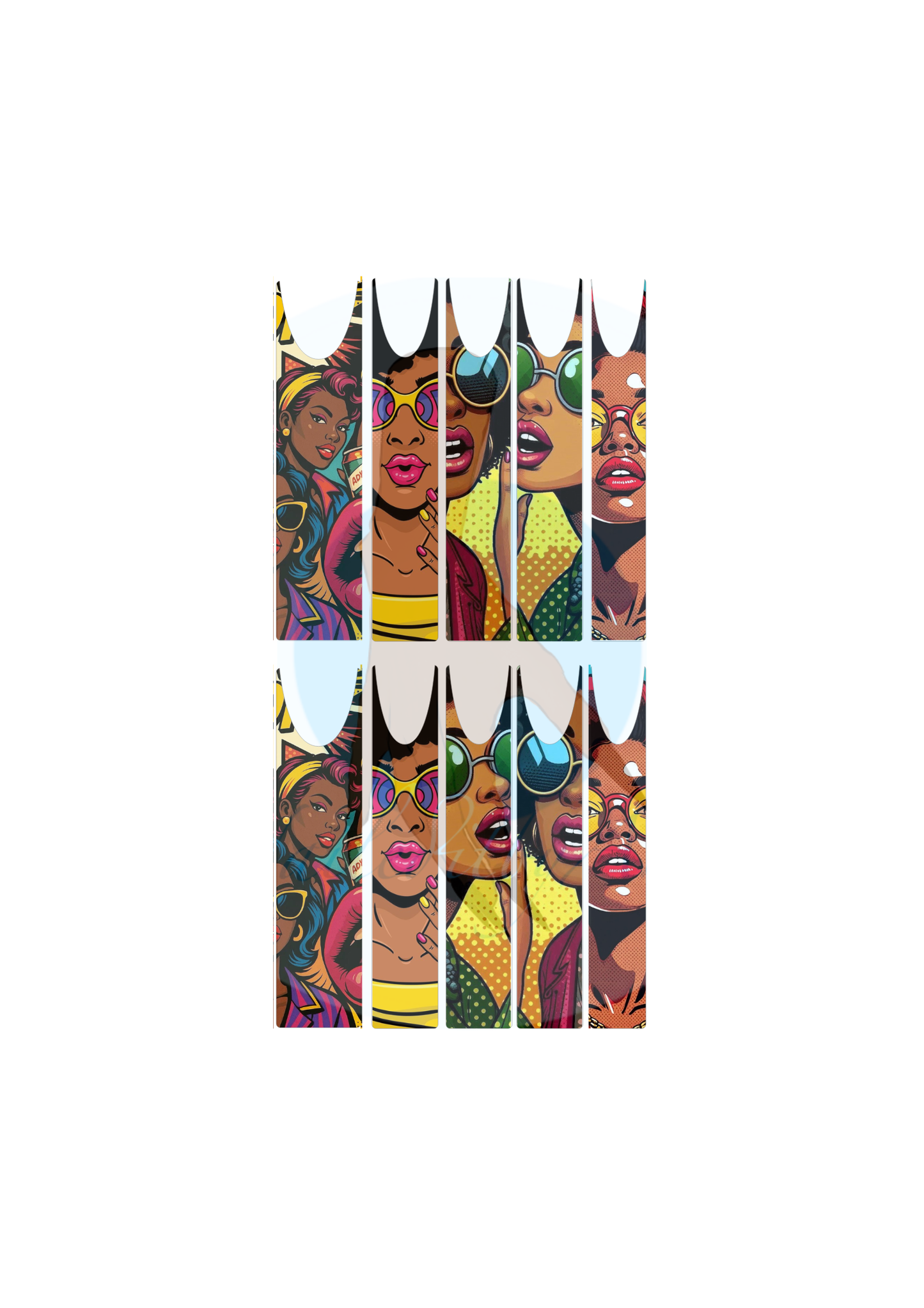 WoW Melanin Pop Art Nail Decals