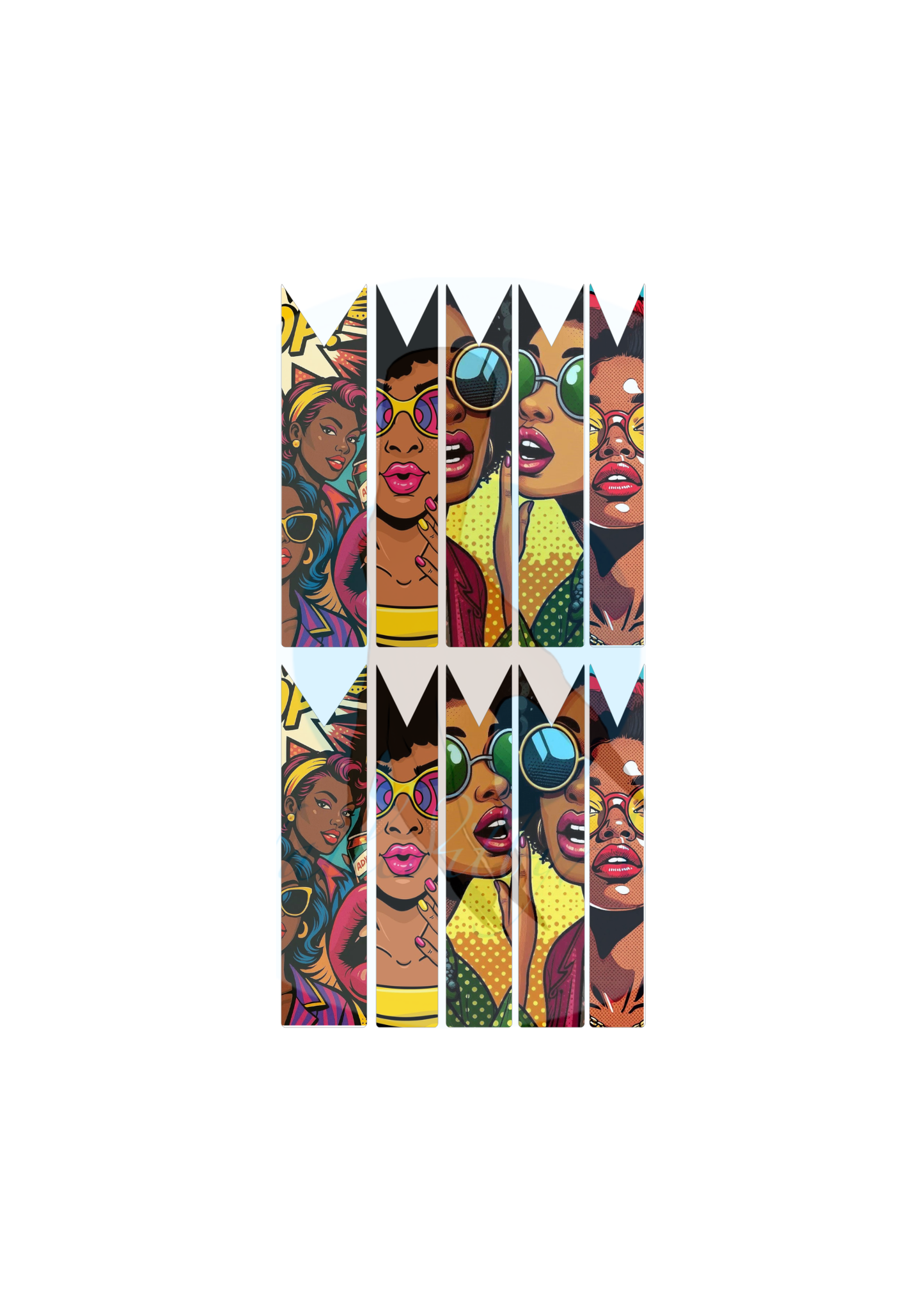 WoW Melanin Pop Art Nail Decals