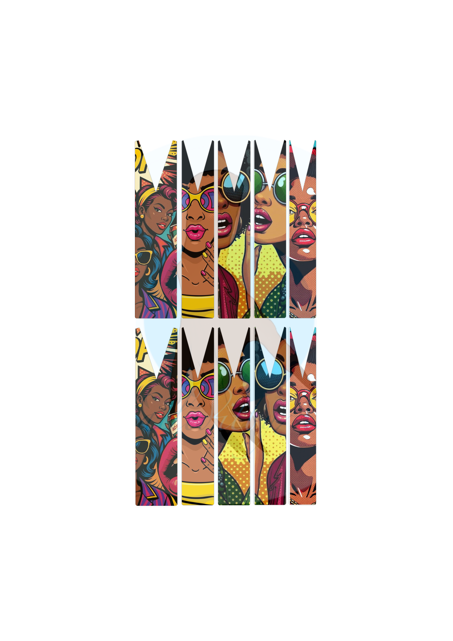 WoW Melanin Pop Art Nail Decals