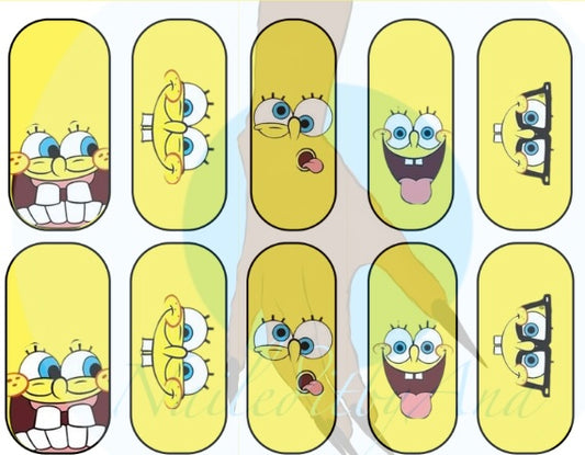 Yellow Canary Nail Decals #1