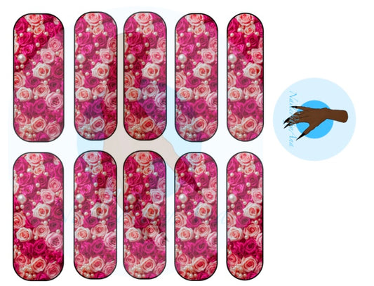 Love on Fire Nail Decal